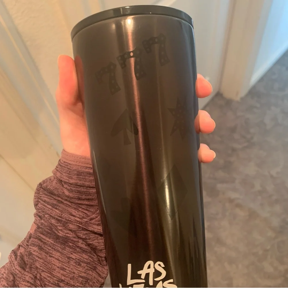 Starbucks Las Vegas Stainless Steel Metal Cold Cup Collectible 16oz | NO STRAW
